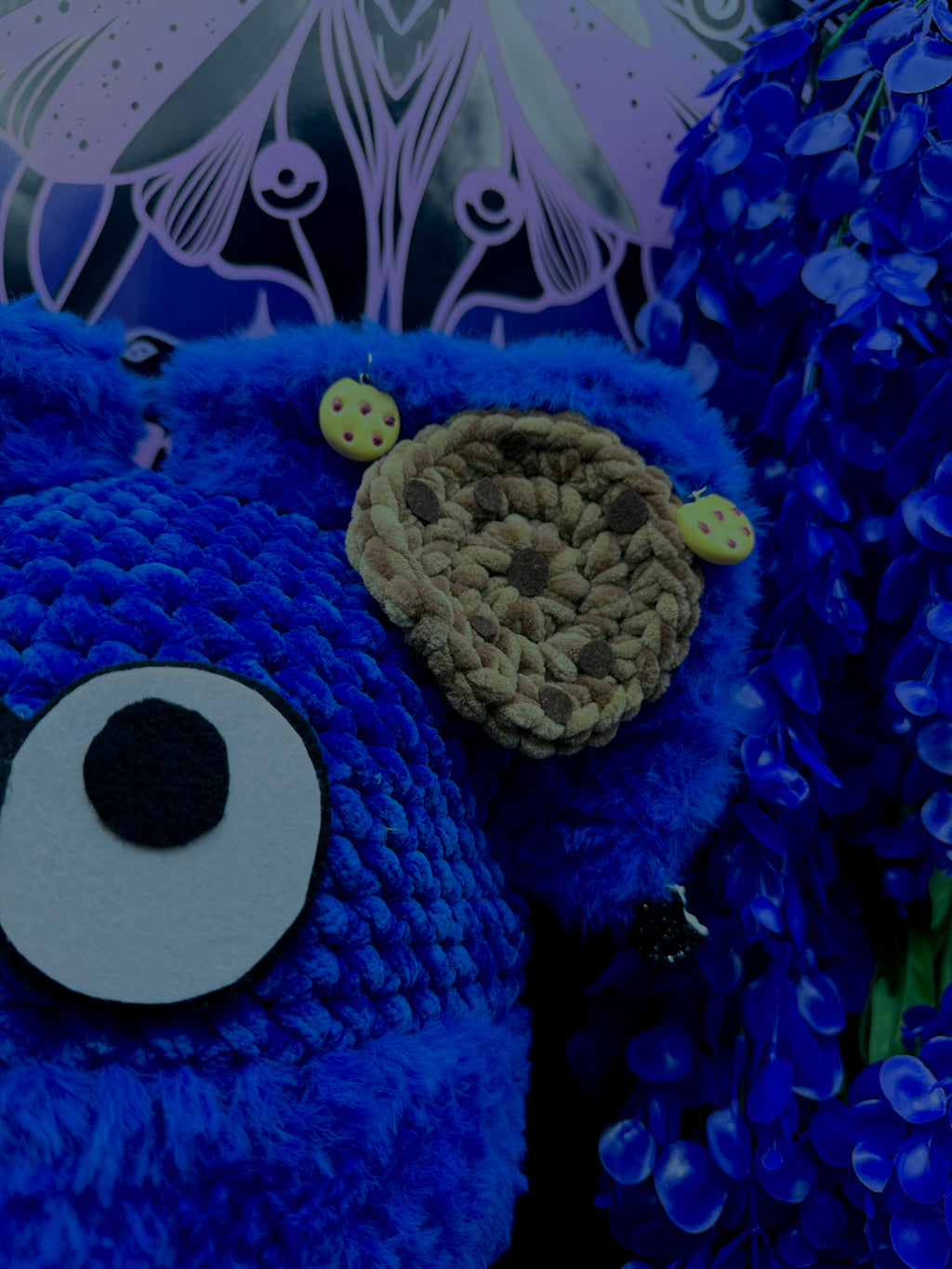 Cookie Monster Cat beanie