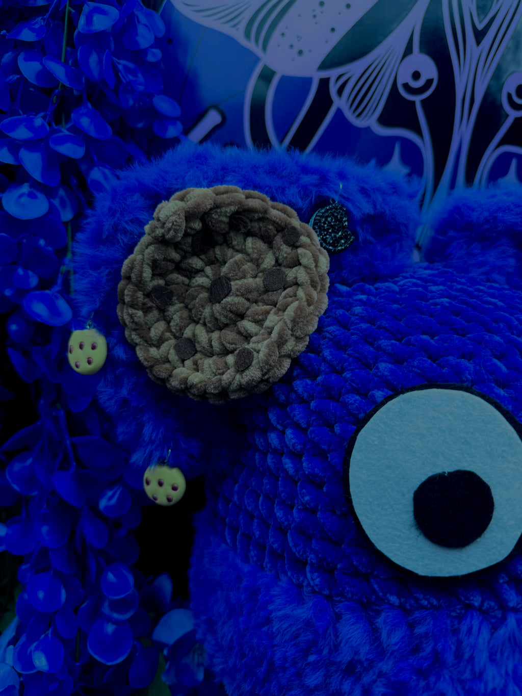 Cookie Monster Cat beanie